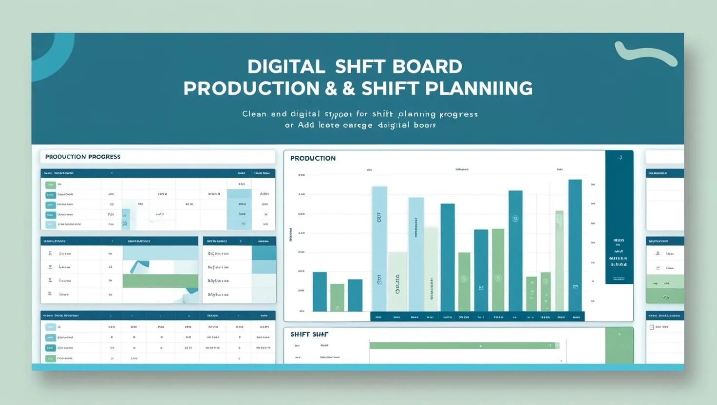 Digitalen board fuer produktion und schichtplanung – Digitale Shopfloor-Unterstützung